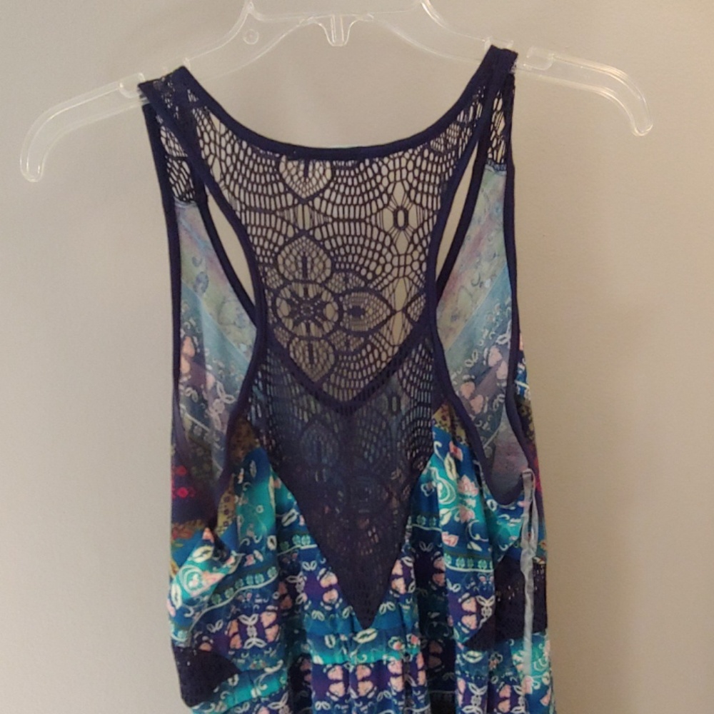 Multicolor High/Low Summer Dress - Picture 5 of 5
